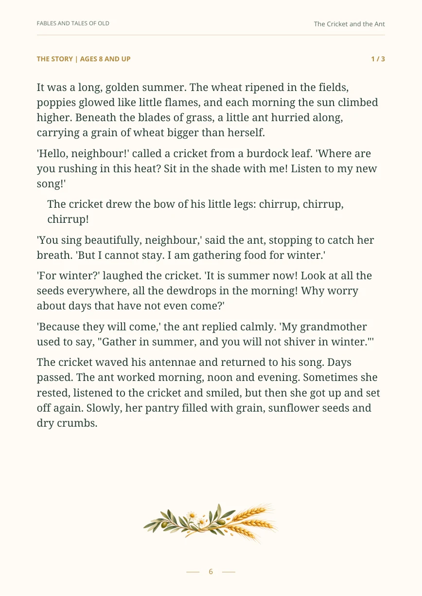 Fables and Tales of Old · 5