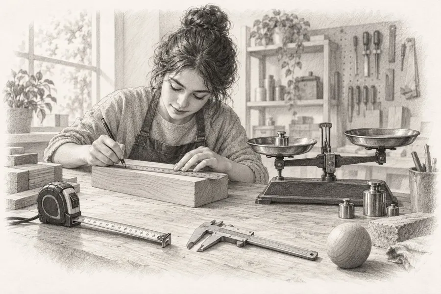 Ilustrație în grafit din partea a IX-a: Măsura, timpul și orientarea