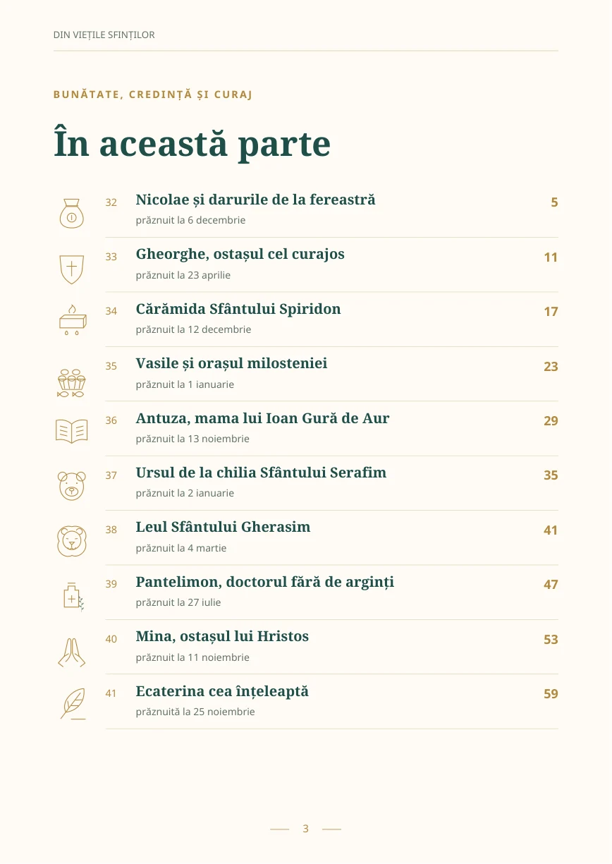 Viețile sfinților · 2